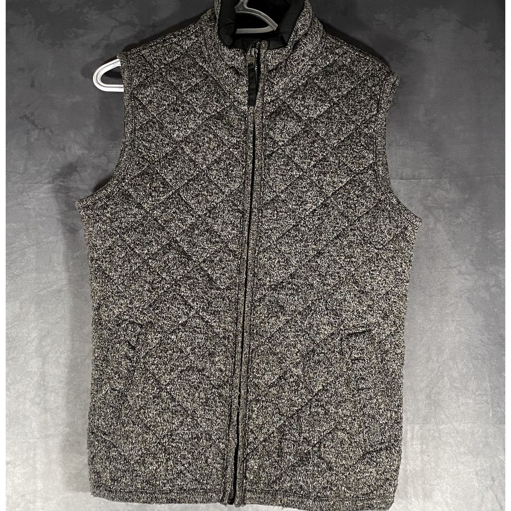 Abercrombie & Fitch Grey Quilted Vest Full Zip Women Size XS
